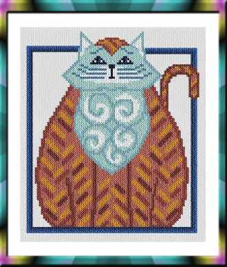 cross stitch pattern More Cat Art