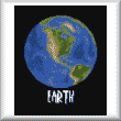 cross stitch pattern Earth