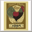 cross stitch pattern Farm Fresh Eggs