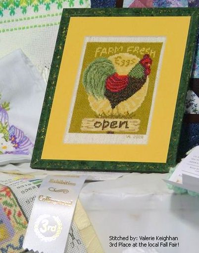 cross stitch pattern Farm Fresh Eggs