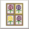 cross stitch pattern Flower Prints