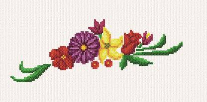cross stitch pattern Gayle's Flowers