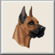 cross stitch pattern Great Dane