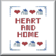 cross stitch pattern Heart and Home