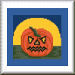 cross stitch pattern Jack-O-Lantern