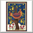 cross stitch pattern Partridge in a Pear Tree