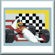 cross stitch pattern Race Car