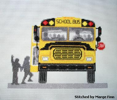 cross stitch pattern School Bus