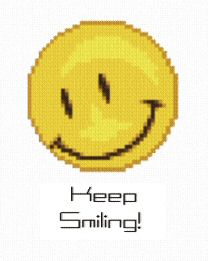 cross stitch pattern Smiley