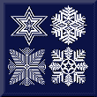 cross stitch pattern Snowflakes 4
