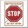 cross stitch pattern Stop Sign