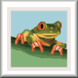 cross stitch pattern Tree Frog