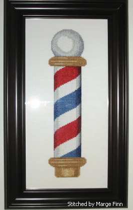 cross stitch pattern Barber Pole