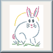 cross stitch pattern Pastel Bunny