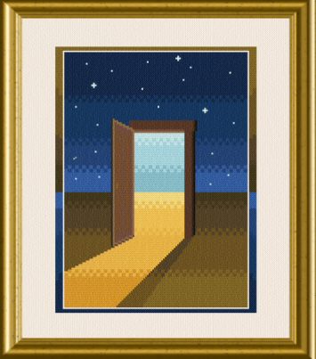 cross stitch pattern Door to Dreams