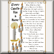 cross stitch pattern Every Candle has a Name
