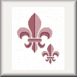 cross stitch pattern Fleur de Lis