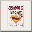 cross stitch pattern Grandma's Kitchen