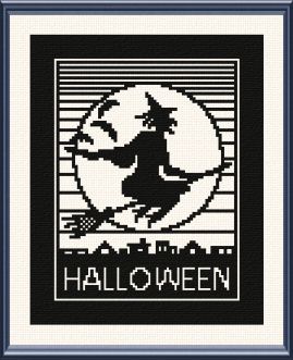 cross stitch pattern Halloween
