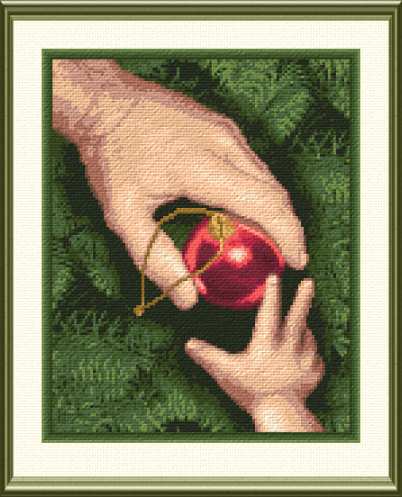 cross stitch pattern Helping Hand