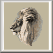 cross stitch pattern Lion