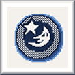 cross stitch pattern Moon and Star