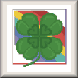 cross stitch pattern St. Patrick's Day Shamrock