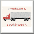 Cross stitch pattern Semi truck