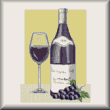 cross stitch pattern Red Zinfandel