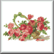 cross stitch pattern Basket of Roses