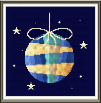 cross stitch pattern Christmas Ball