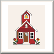 cross stitch pattern Country Chapel