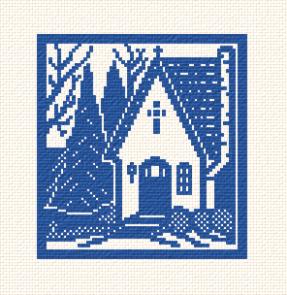 cross stitch pattern Chapel