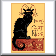 Cross stitch pattern Chat Noir