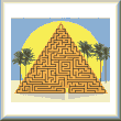 cross stitch pattern Great Pyramid Maze