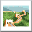 cross stitch pattern Great Wall of China