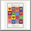 cross stitch pattern Heart of Hearts