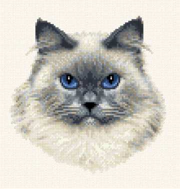 himalayan cross stitch pattern cats design cr