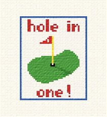 cross stitch pattern Hole in One