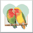 cross stitch pattern Love Birds
