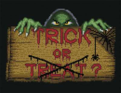 cross stitch pattern Monster