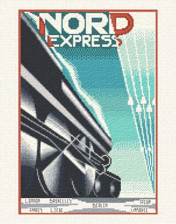 cross stitch pattern Nord Express