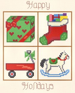 cross stitch pattern Small Christmas Designs 4