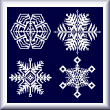 cross stitch pattern Snowflakes 6