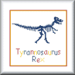 cross stitch pattern Tyrannosaurus Rex