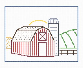 cross stitch pattern Barnyard