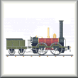 cross stitch pattern Dorchester 0-4-0 Locomotive