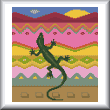 cross stitch pattern Gecko
