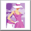 cross stitch pattern Girl at the Beach