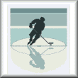 cross stitch pattern Hockey silhouette